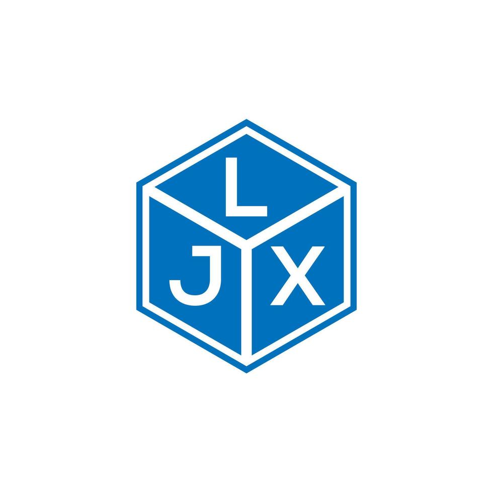 ljx-Buchstaben-Logo-Design auf schwarzem Hintergrund. ljx kreatives Initialen-Buchstaben-Logo-Konzept. ljx Briefgestaltung. vektor