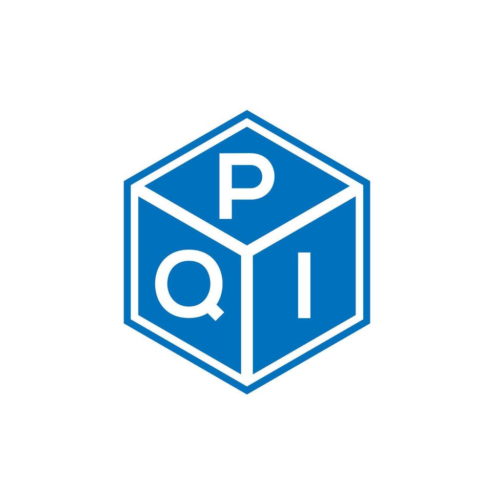 pqi-Buchstaben-Logo-Design auf schwarzem Hintergrund. pqi kreative Initialen schreiben Logo-Konzept. pqi Briefgestaltung. vektor