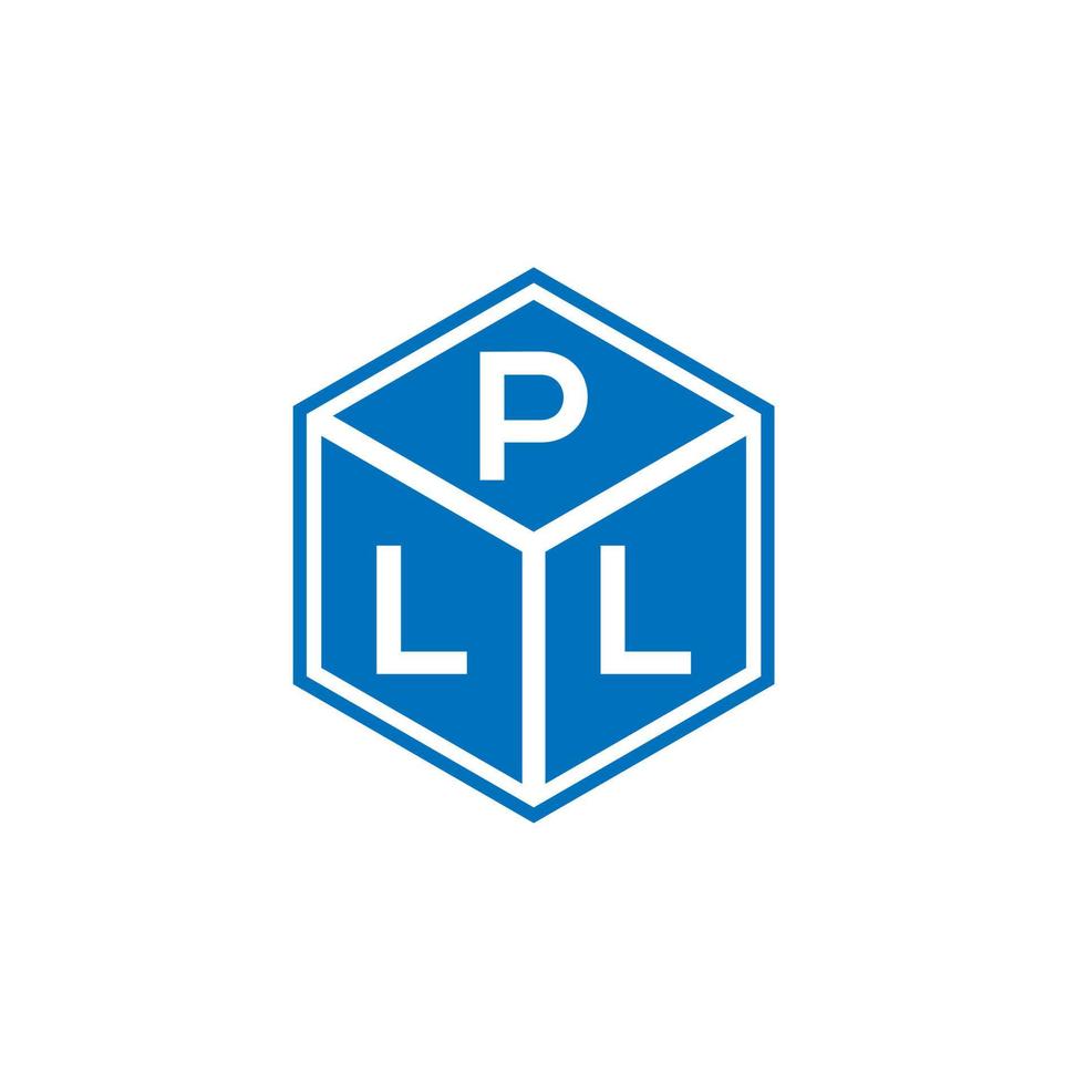 pll-Buchstaben-Logo-Design auf schwarzem Hintergrund. pll kreative Initialen schreiben Logo-Konzept. pll Briefgestaltung. vektor