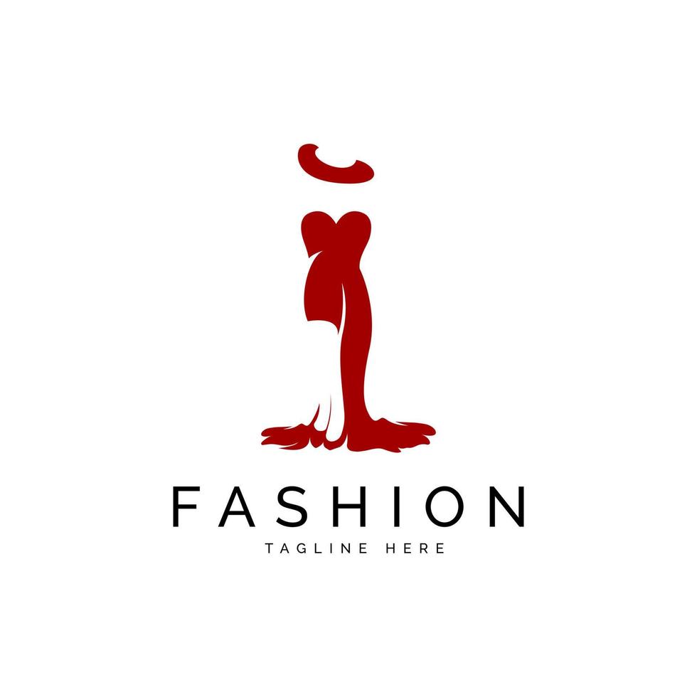 Mode-Luxus-Frauen-Silhouette-Logo-Design-Vorlage vektor