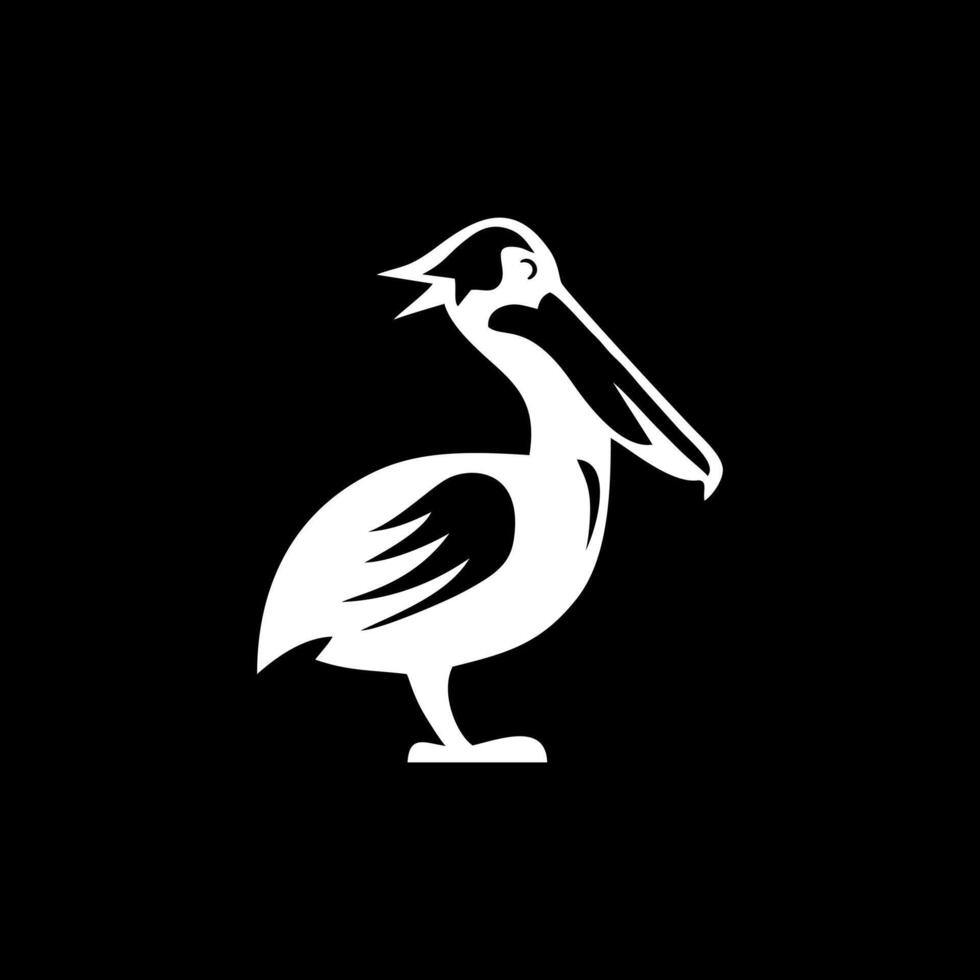 Pelikan. eine Illustration oder ein Bild eines Pelikanvogels vektor