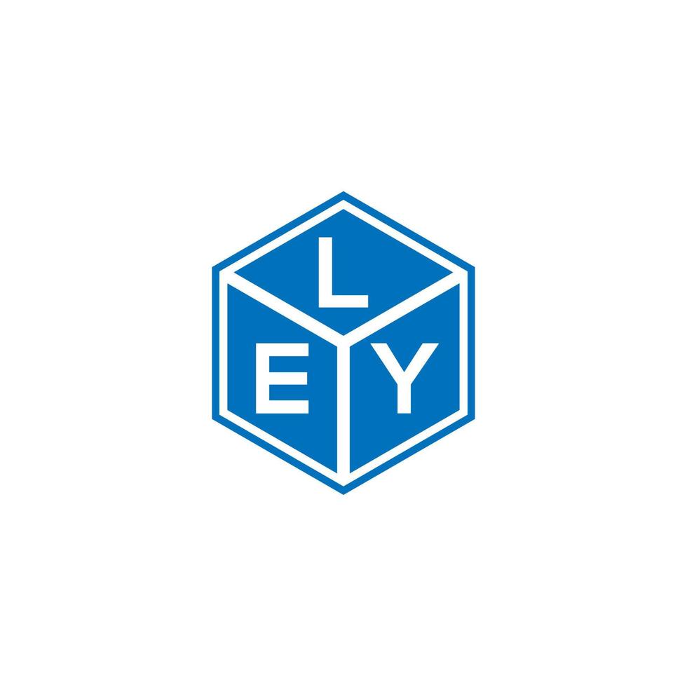 ley brev logotyp design på svart bakgrund. ley kreativa initialer brev logotyp koncept. ley bokstavsdesign. vektor