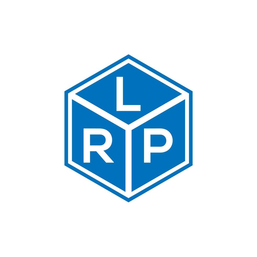 lrp brev logotyp design på svart bakgrund. lrp kreativa initialer brev logotyp koncept. lrp bokstavsdesign. vektor