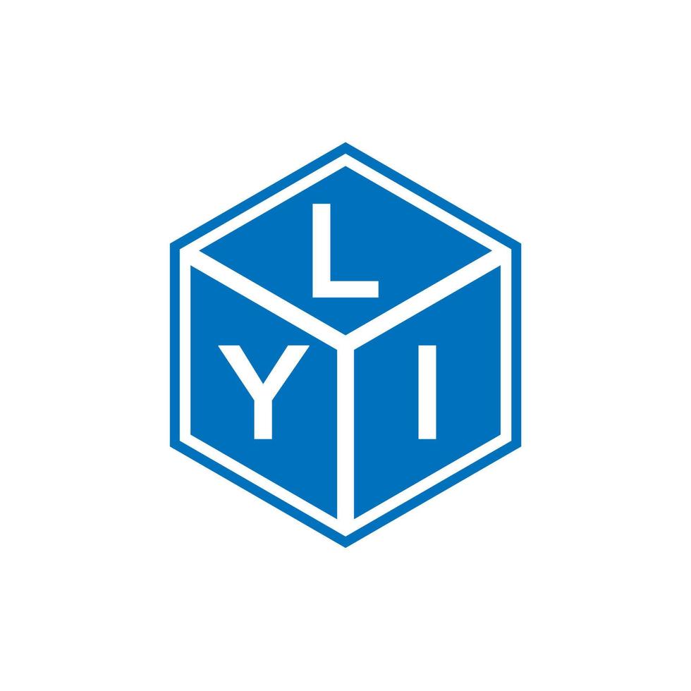 lyi-Buchstaben-Logo-Design auf schwarzem Hintergrund. lyi kreative Initialen schreiben Logo-Konzept. lyi Briefgestaltung. vektor