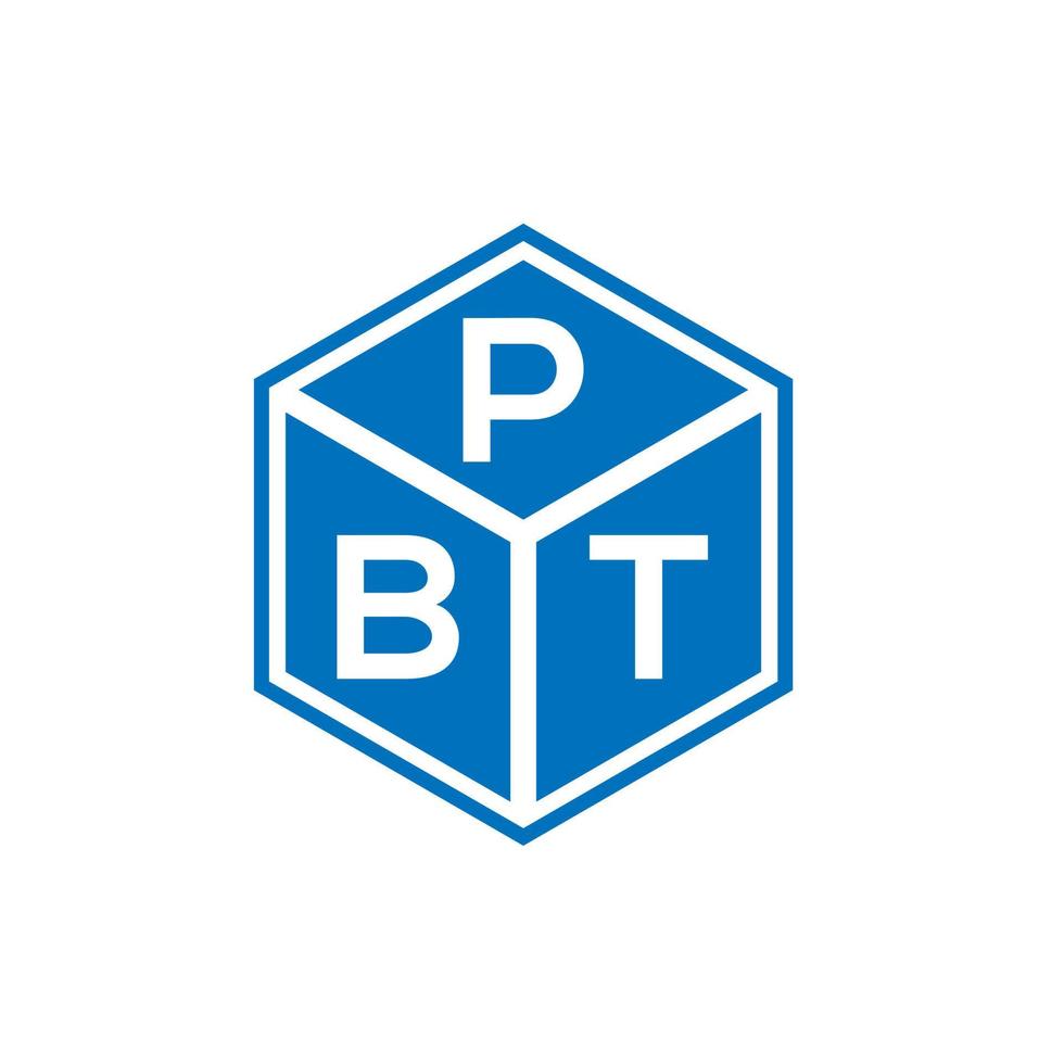 pbt-Buchstaben-Logo-Design auf schwarzem Hintergrund. pbt kreatives Initialen-Buchstaben-Logo-Konzept. PBT-Briefdesign. vektor