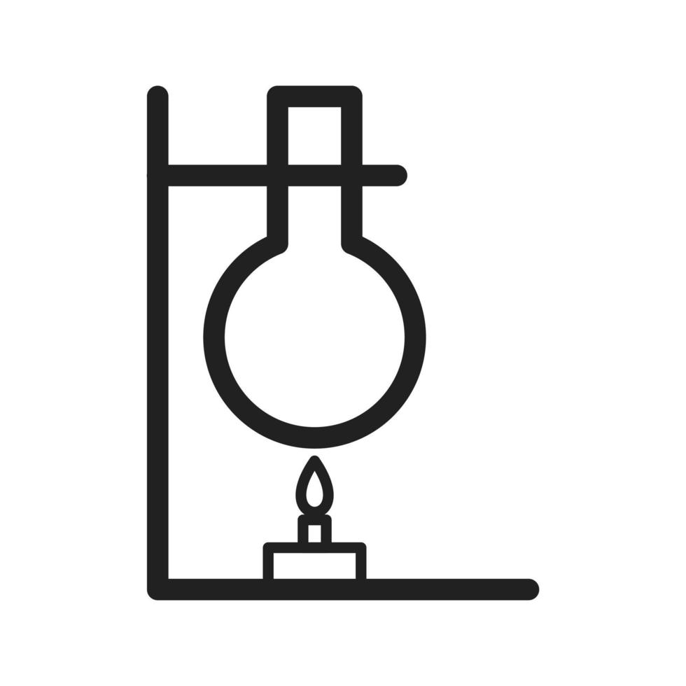 Experimentieren Sie mit Wärme i-Liniensymbol vektor