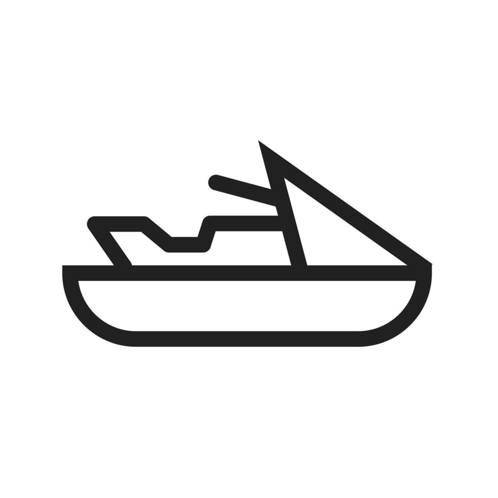 Jetski-Symbol vektor