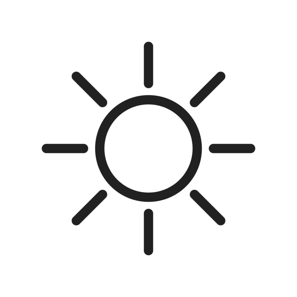 Symbol für sonniges Wetter vektor