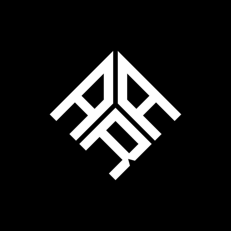 aar-Buchstaben-Logo-Design auf schwarzem Hintergrund. aar kreative Initialen schreiben Logo-Konzept. aar Briefgestaltung. vektor