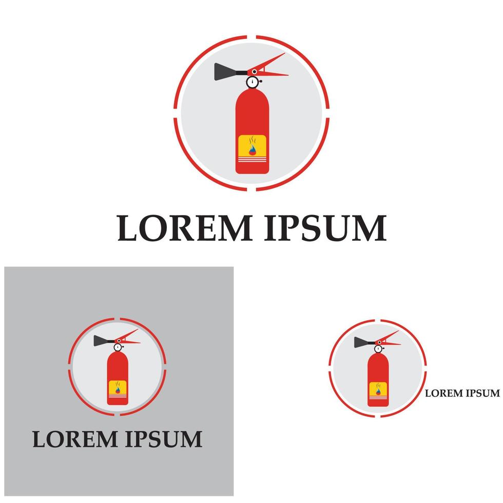 Feuerlöscher-Symbol, Schutzausrüstung, Notzeichen, Sicherheitssymbol vektor