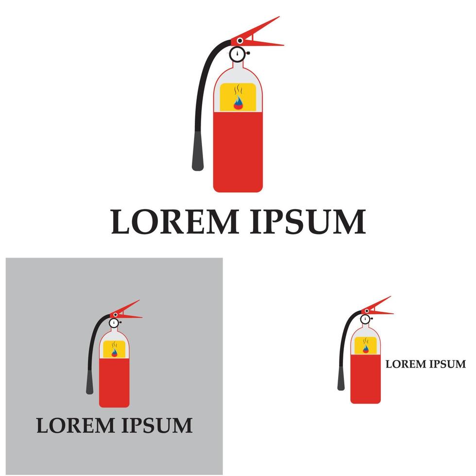 Feuerlöscher-Symbol, Schutzausrüstung, Notzeichen, Sicherheitssymbol vektor