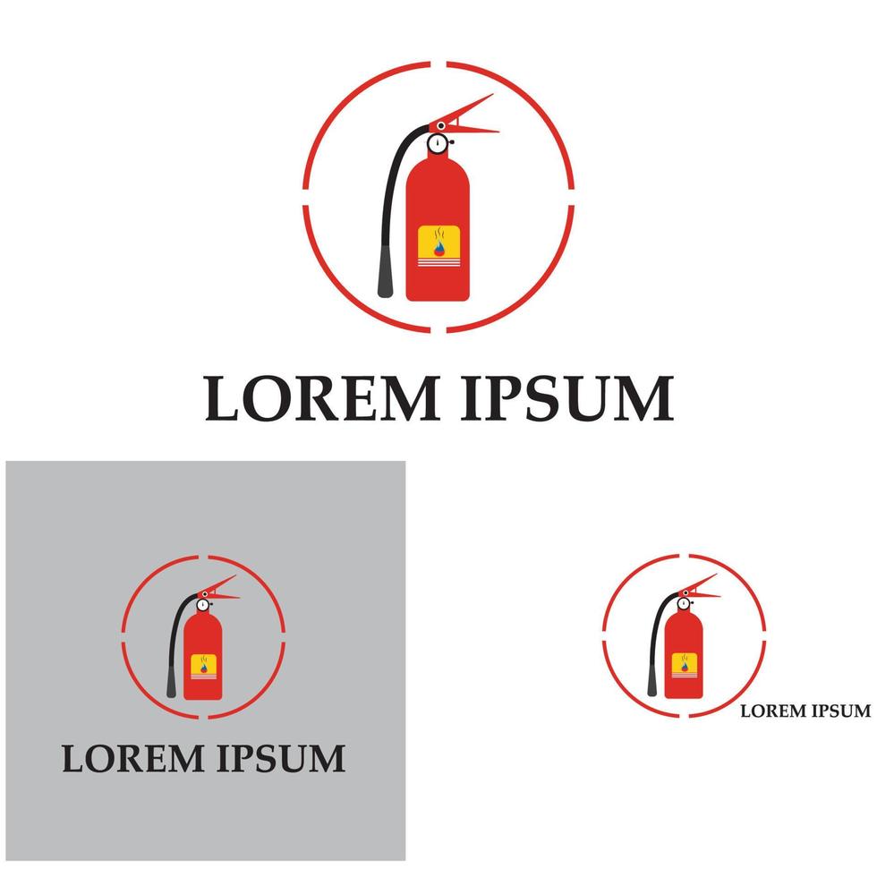 Feuerlöscher-Symbol, Schutzausrüstung, Notzeichen, Sicherheitssymbol vektor