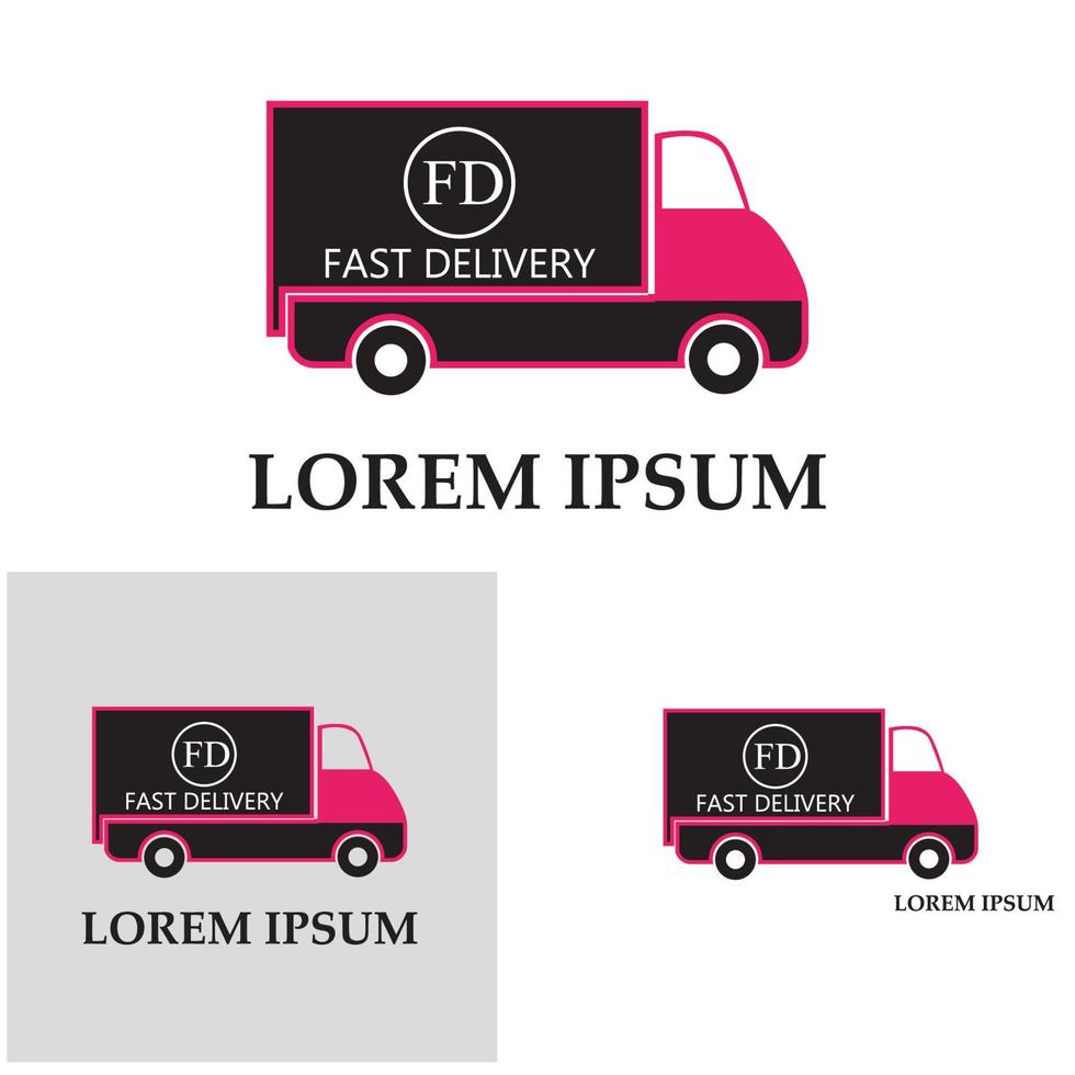 schnelle lieferung lkw-symbol-vektor-illustration vektor