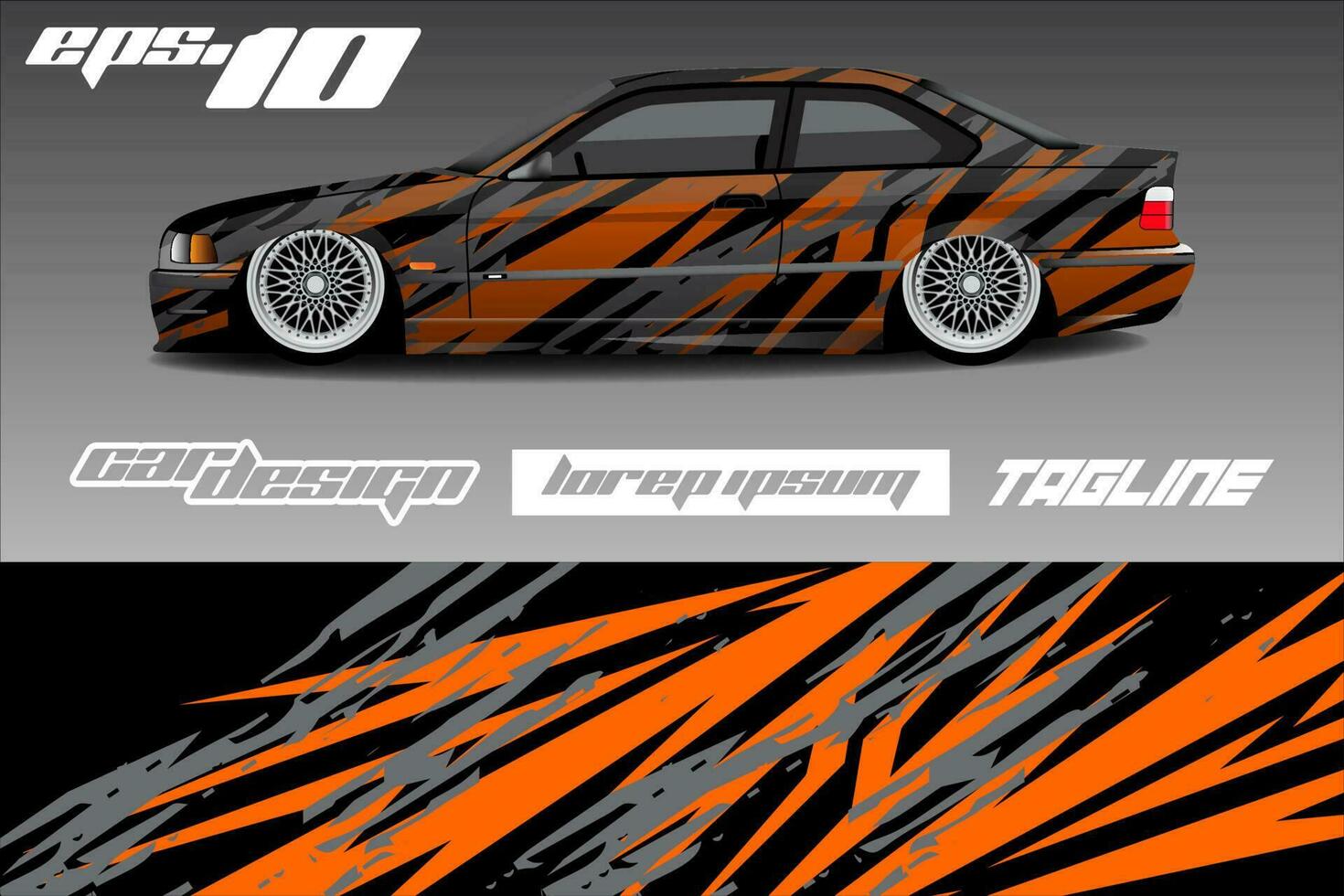 racerbil livery design vektor