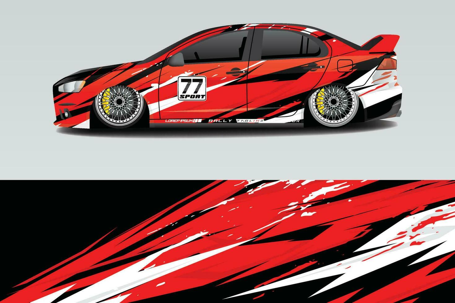 racerbil livery design vektor