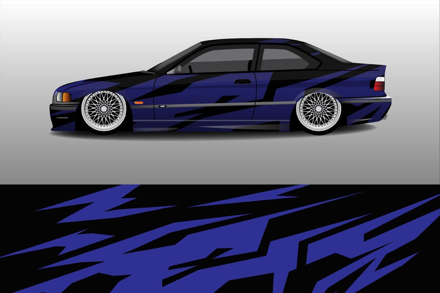 racerbil livery design vektor