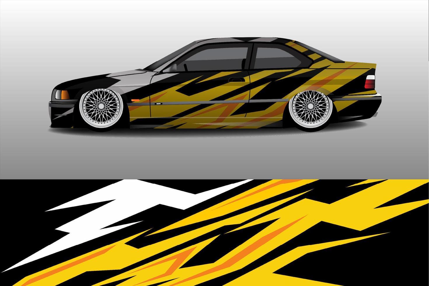 racerbil livery design vektor