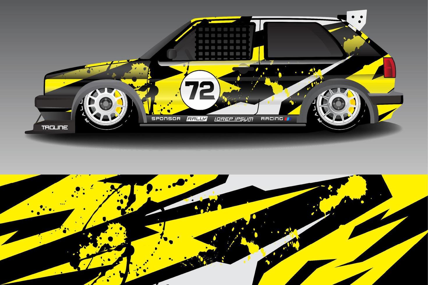 racerbil livery design vektor