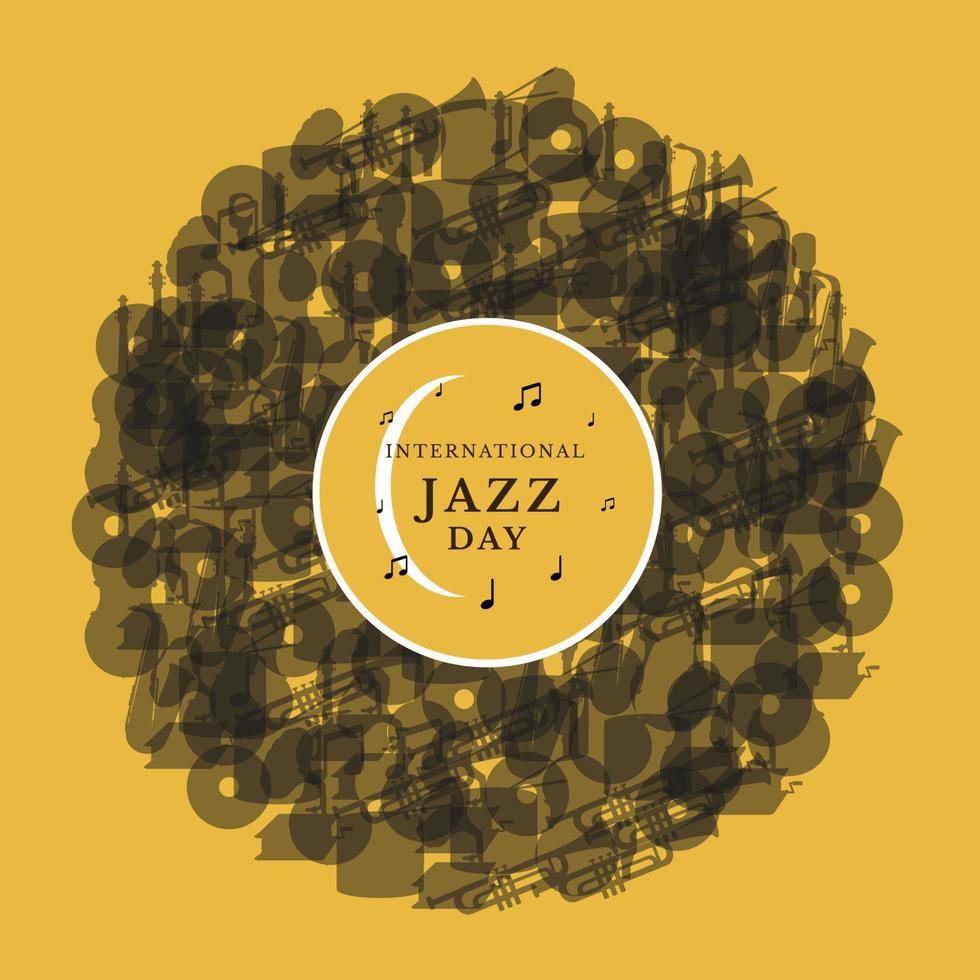 internationella jazzdagen vektor