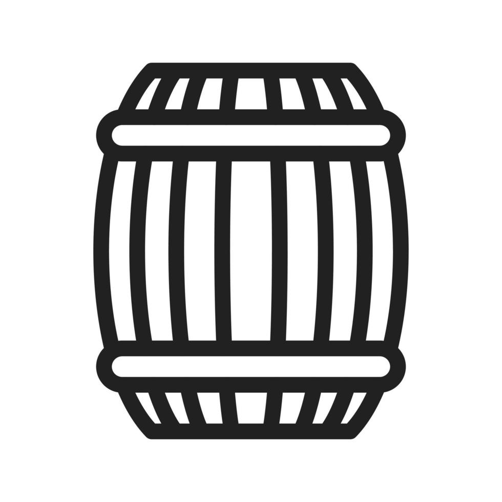 Barrel-Liniensymbol vektor