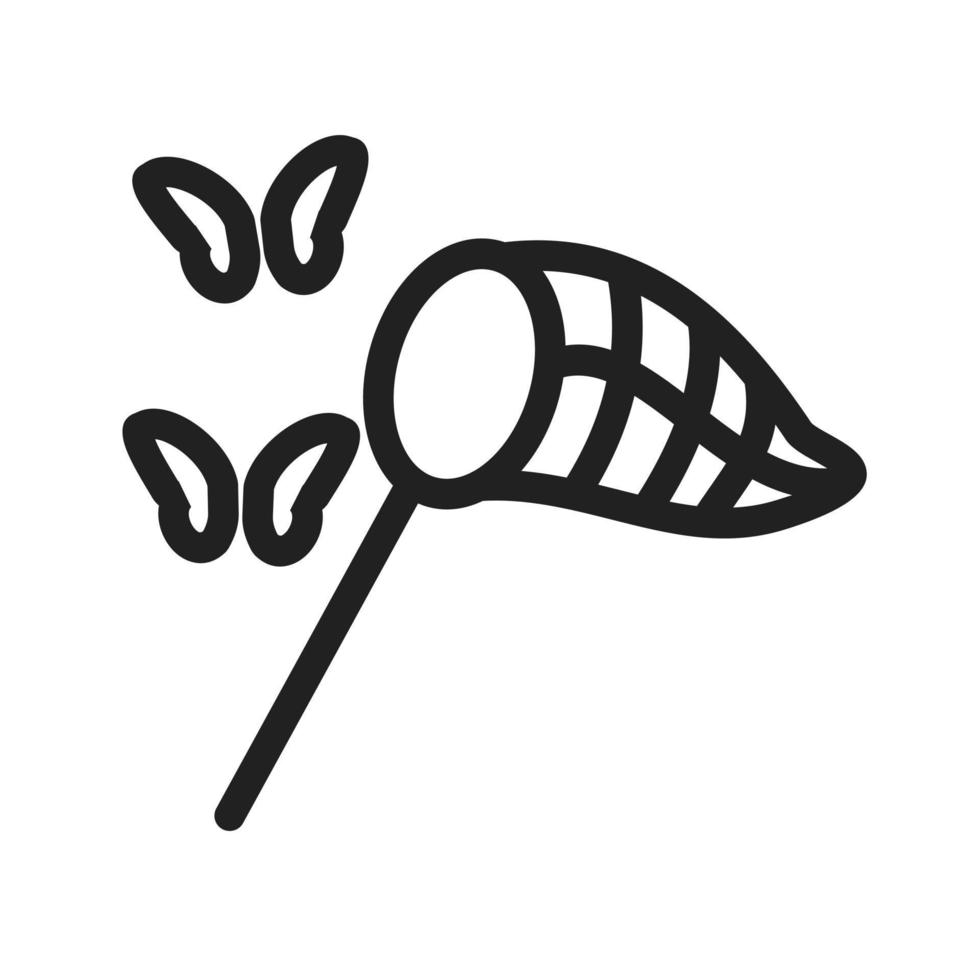 Symbol für das Fangen von Schmetterlingen vektor