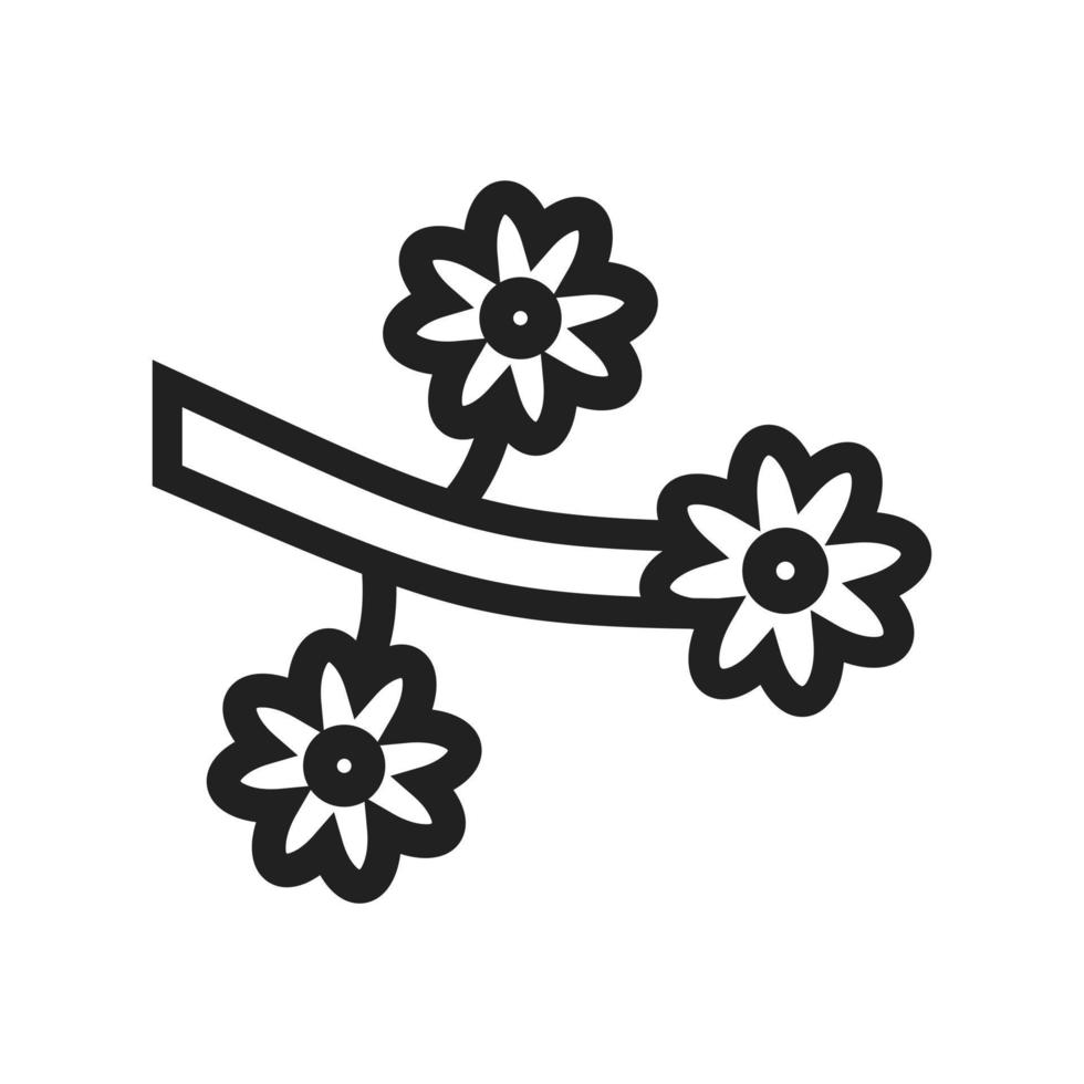 Blume-Zweig-Symbol vektor