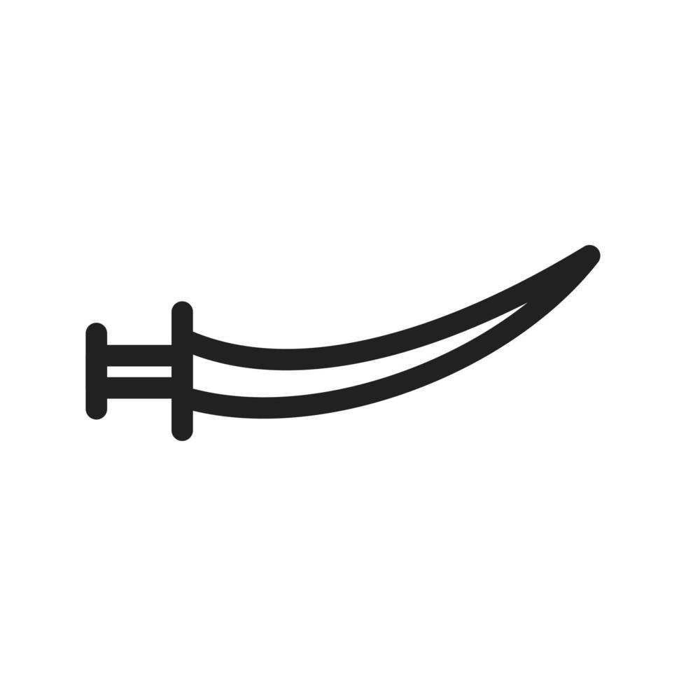 Symbol für arabisches Schwert vektor