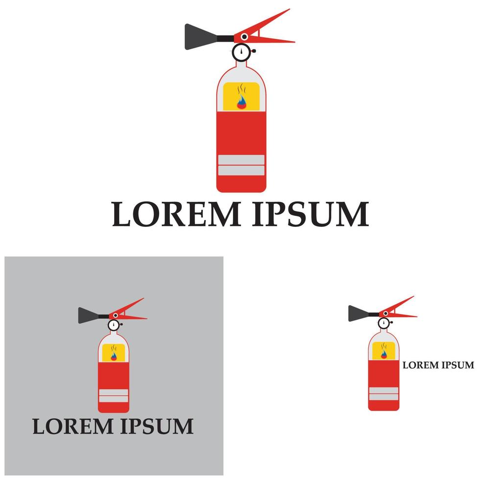 Feuerlöscher-Symbol, Schutzausrüstung, Notzeichen, Sicherheitssymbol vektor