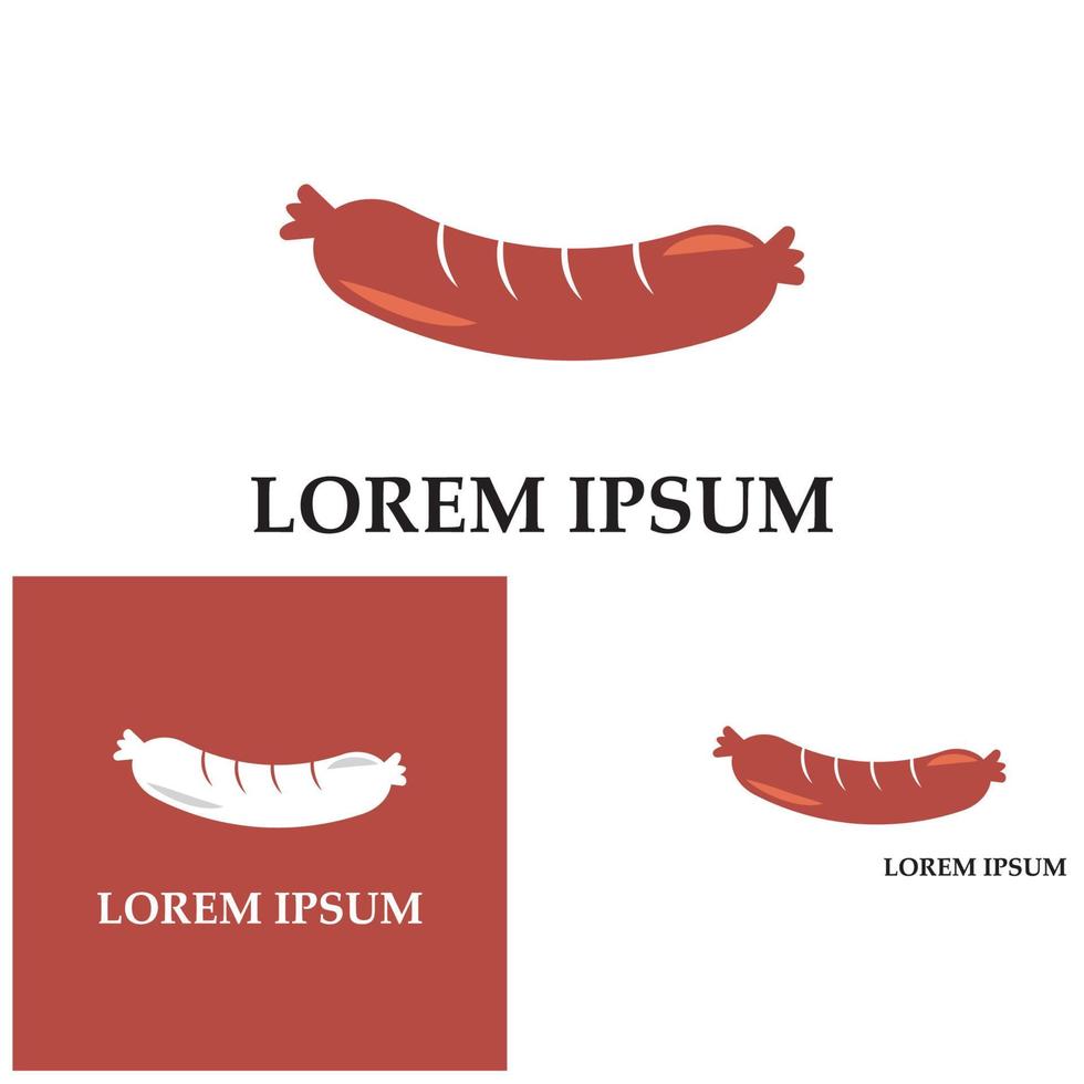 Wurst Symbol Illustration Vektor Hintergrund