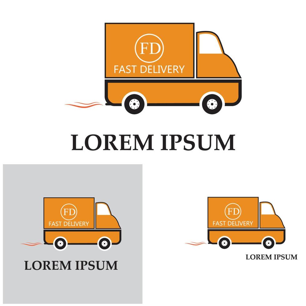 schnelle lieferung lkw-symbol-vektor-illustration vektor