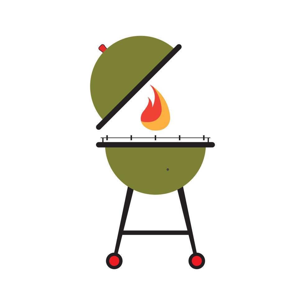 grill ikon vektor illustration