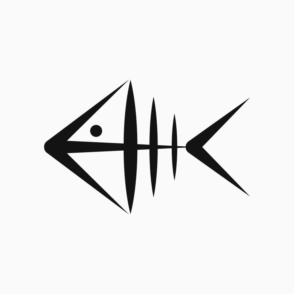 Fisch-Symbol. Linienkonzept-Symbol. für Logo, Symbol und Symbol vektor