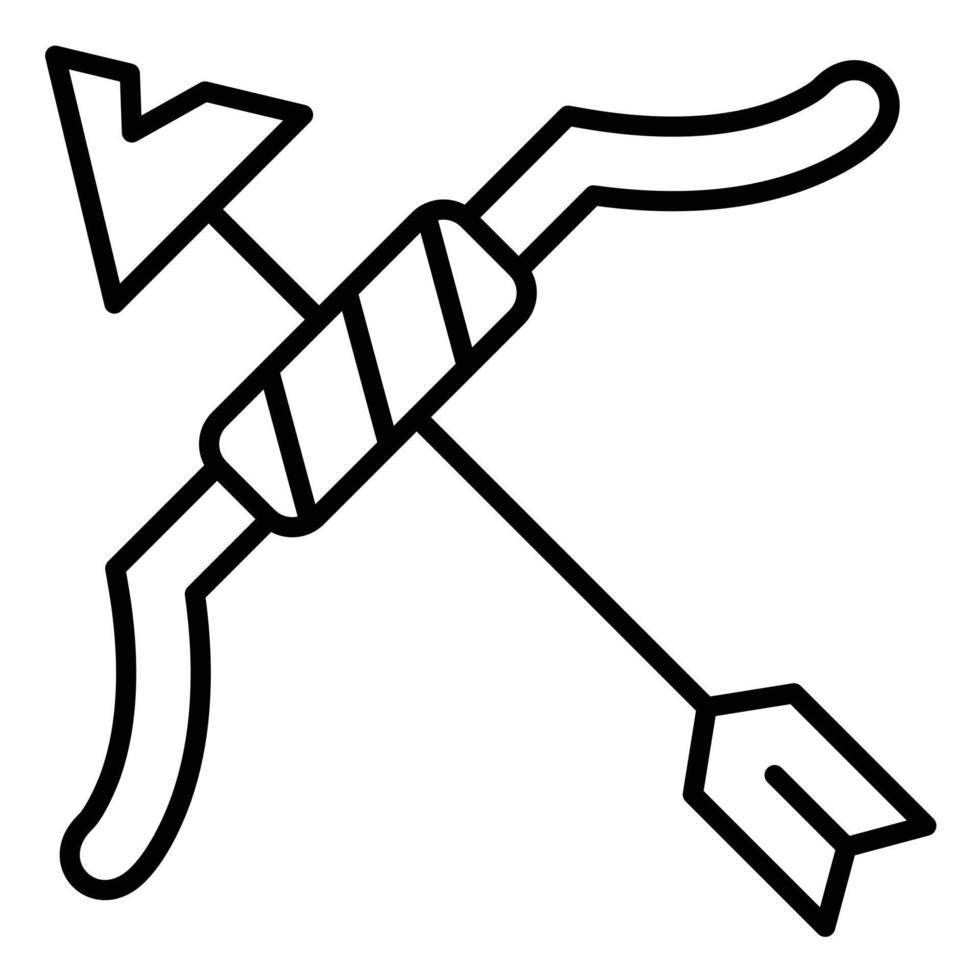 Symbol für Bogenschießen vektor