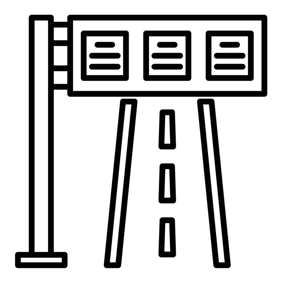 Symbol für die Autobahnlinie vektor