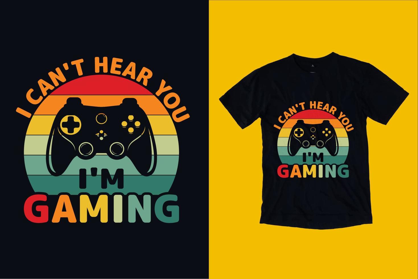 vintage gamer t-shirt design vektor