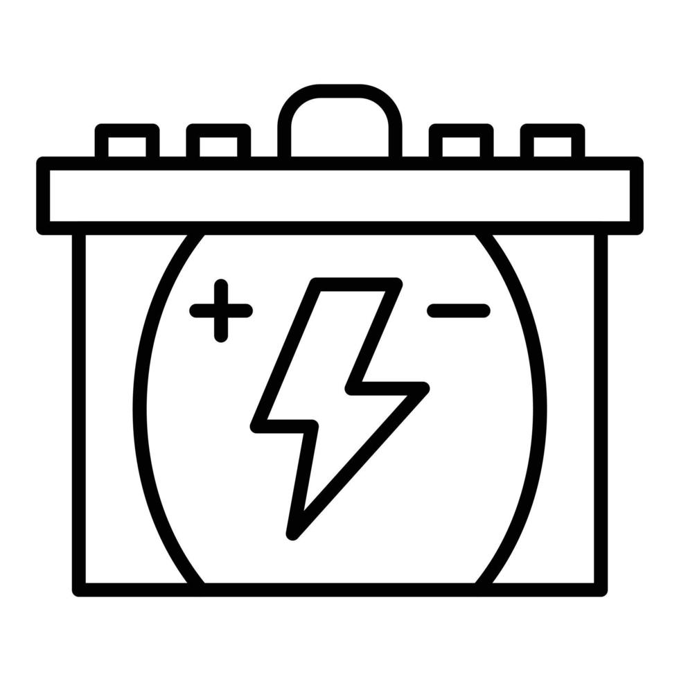 Symbol für die automatische Batterielinie vektor