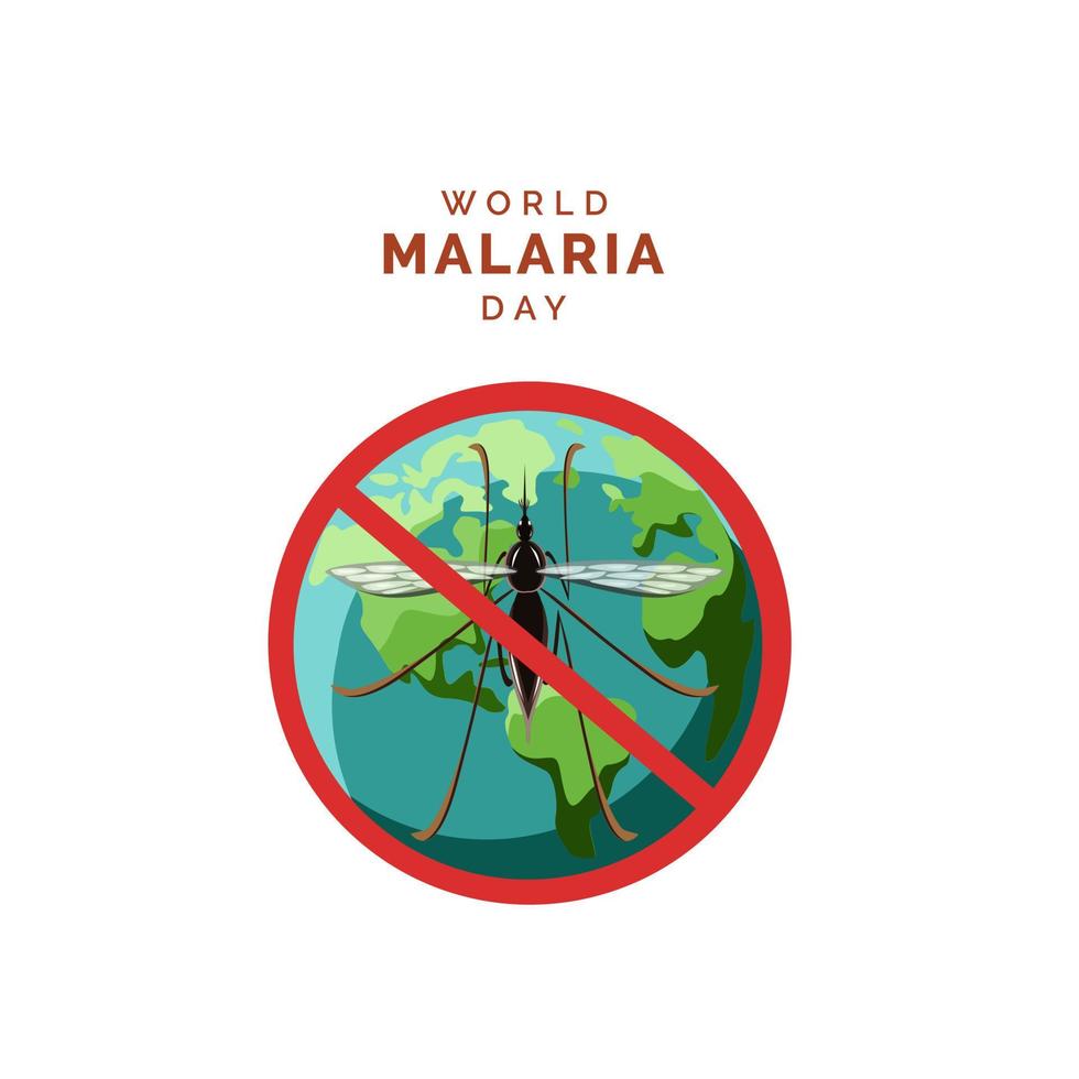 världen malaria dag vektor