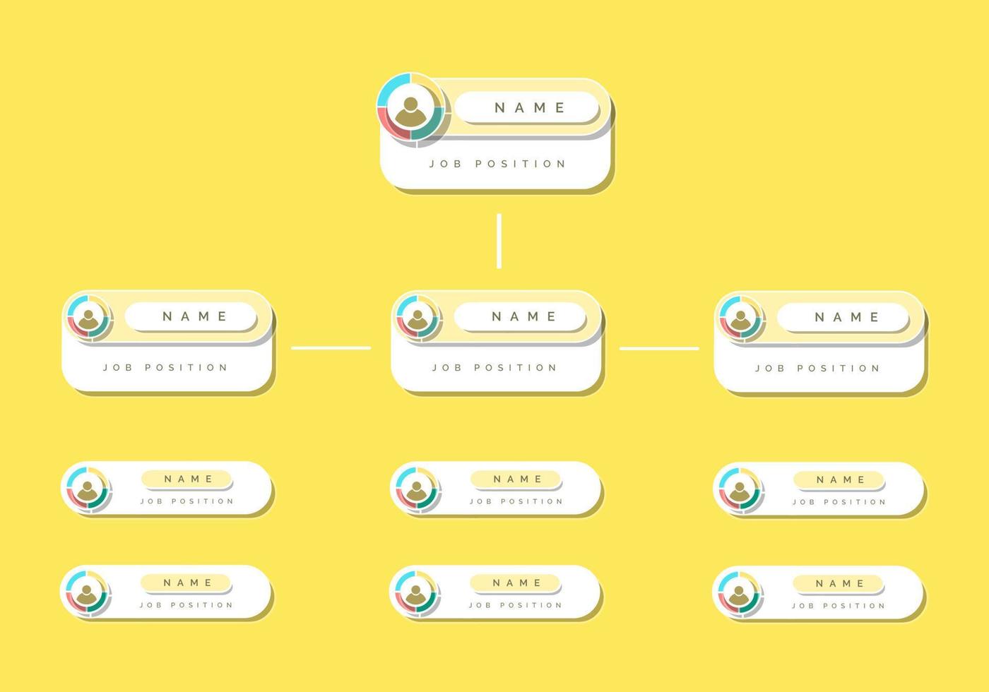 Organigramm-Infografik-Vektordesign vektor