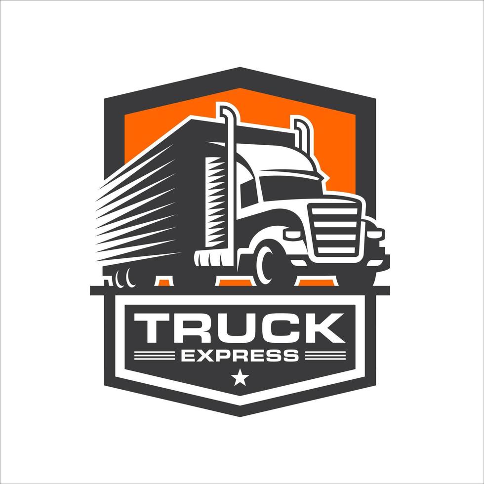 lastbil transport logotyp lager vektorer