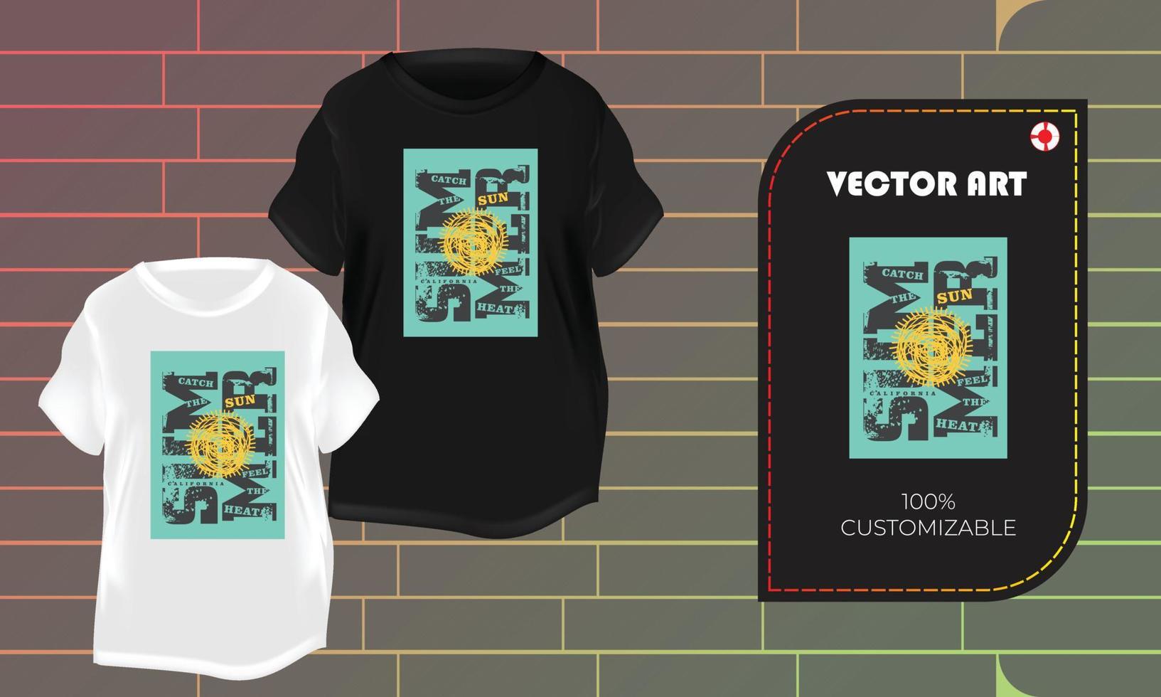 T-Shirt-Design kundenspezifisches T-Shirt vektor