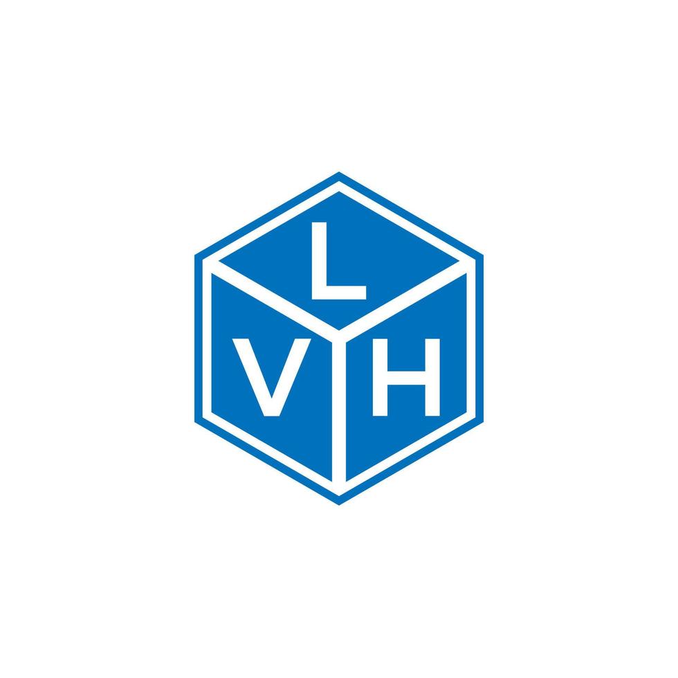 lvh-Buchstaben-Logo-Design auf schwarzem Hintergrund. lvh kreative Initialen schreiben Logo-Konzept. lvh Briefgestaltung. vektor