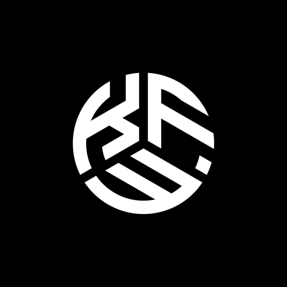 kfw-Brief-Logo-Design auf schwarzem Hintergrund. kfw kreatives Initialen-Brief-Logo-Konzept. kfw Briefgestaltung. vektor
