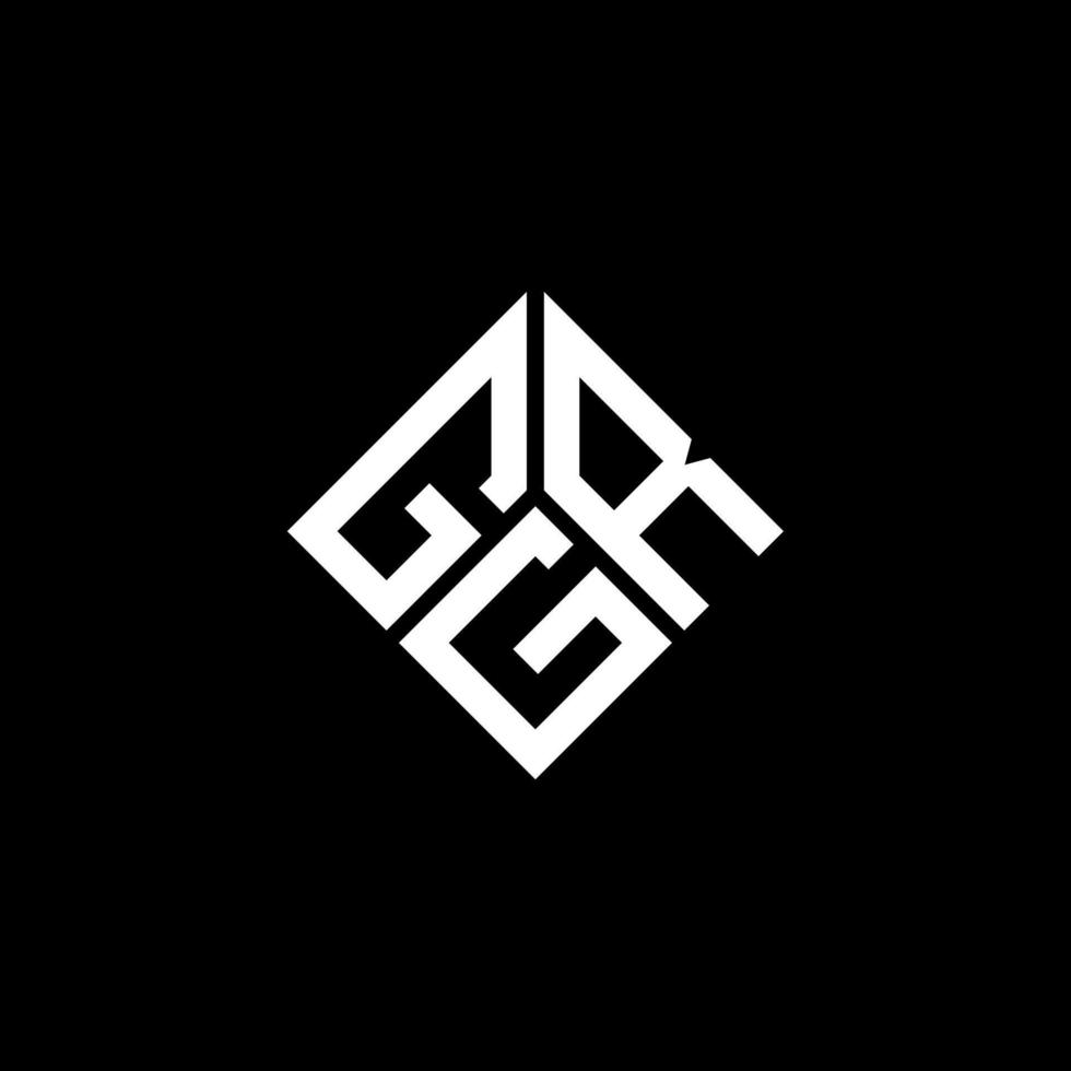 grg brev logotyp design på svart bakgrund. grg kreativa initialer brev logotyp koncept. grg bokstavsdesign. vektor