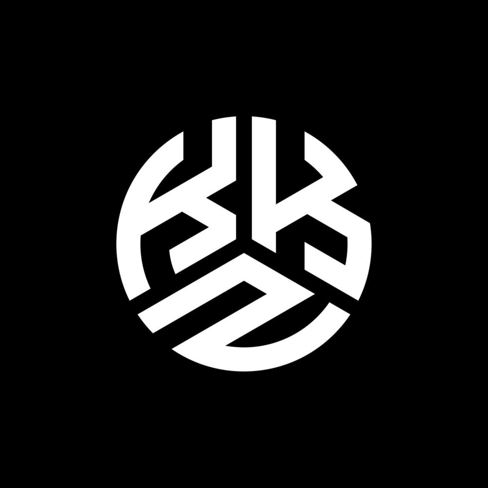 kkz brev logotyp design på svart bakgrund. kkz kreativa initialer bokstavslogotyp koncept. kkz bokstavsdesign. vektor