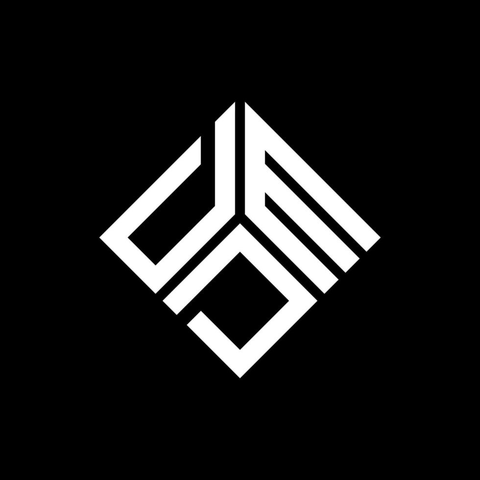 dmd-Brief-Logo-Design auf schwarzem Hintergrund. dmd kreative Initialen schreiben Logo-Konzept. dmd Briefgestaltung. vektor