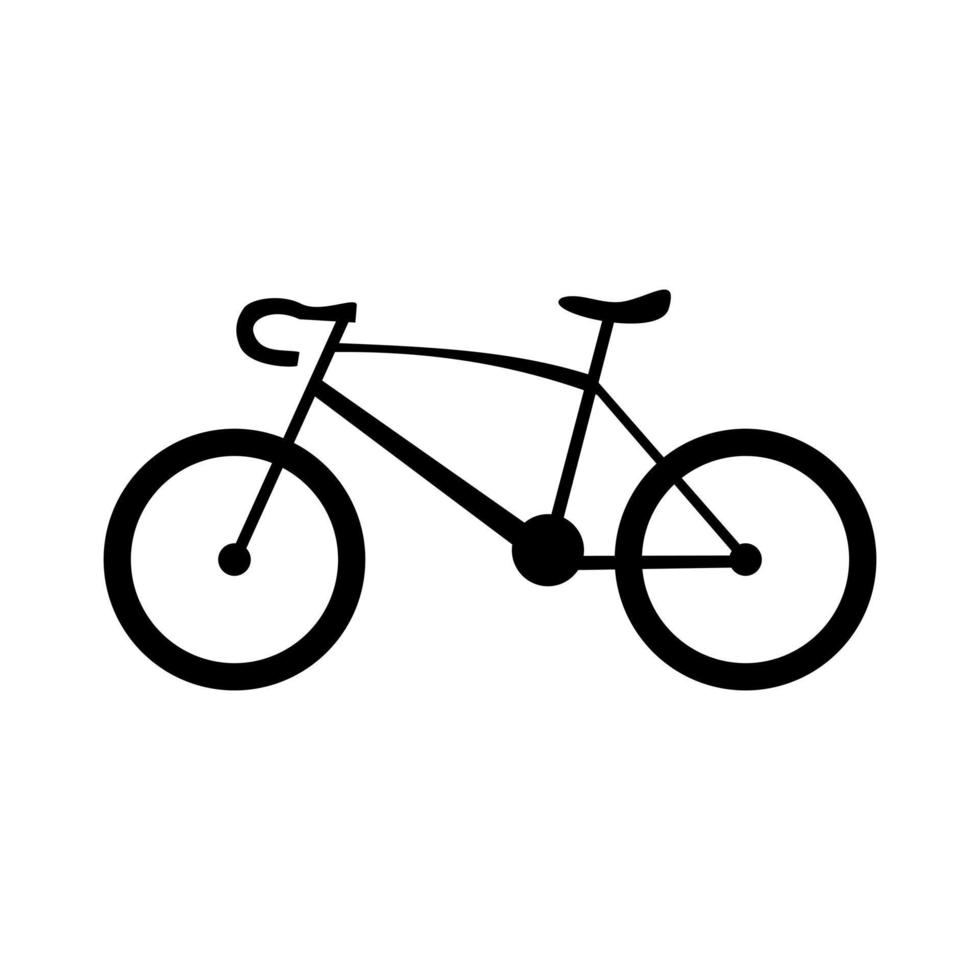 Fahrradsymbol isoliert auf weißem Hintergrund. Vektor-Illustration. vektor