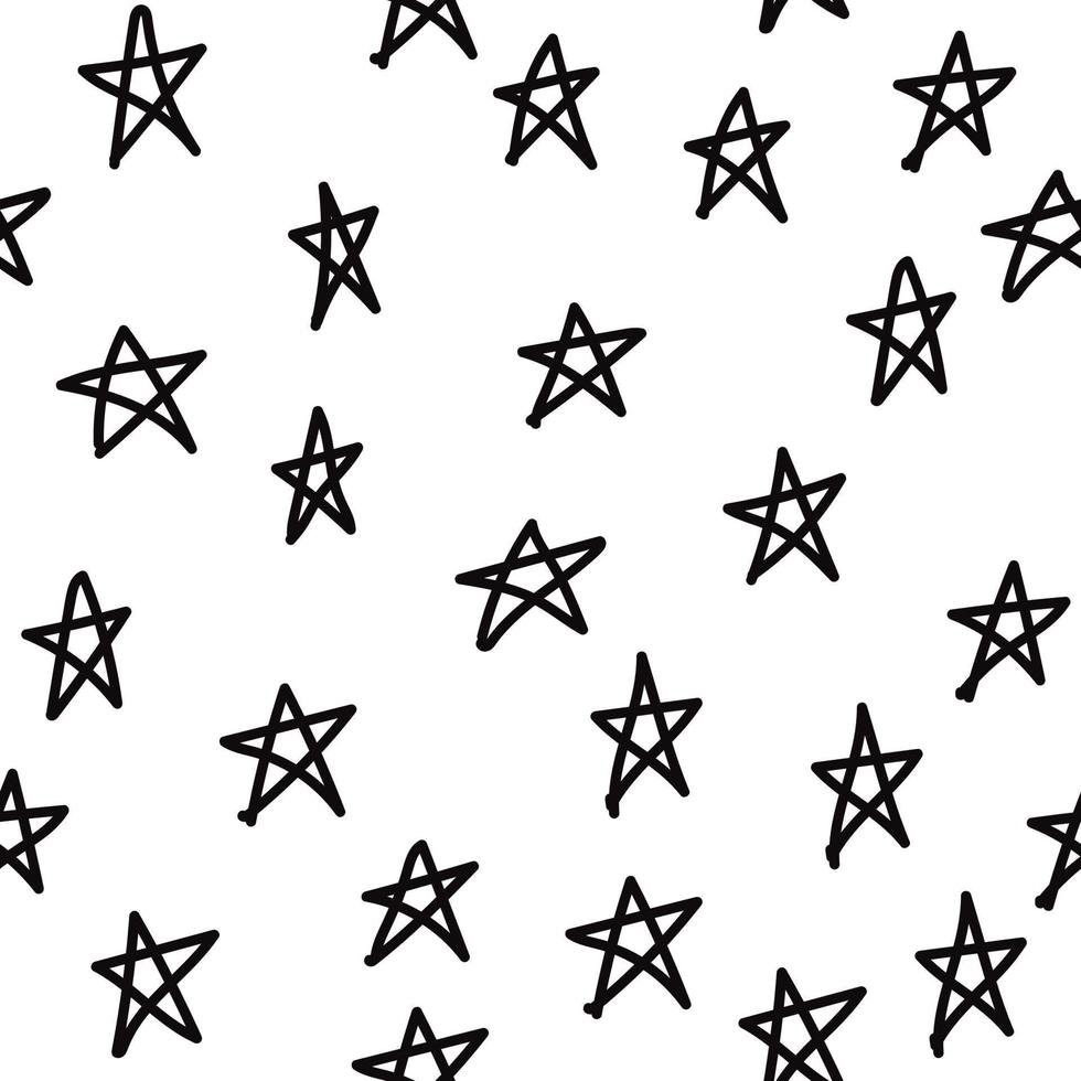 Sterne Musterdesign für Geschenkpapier, Vektor-Illustration. vektor