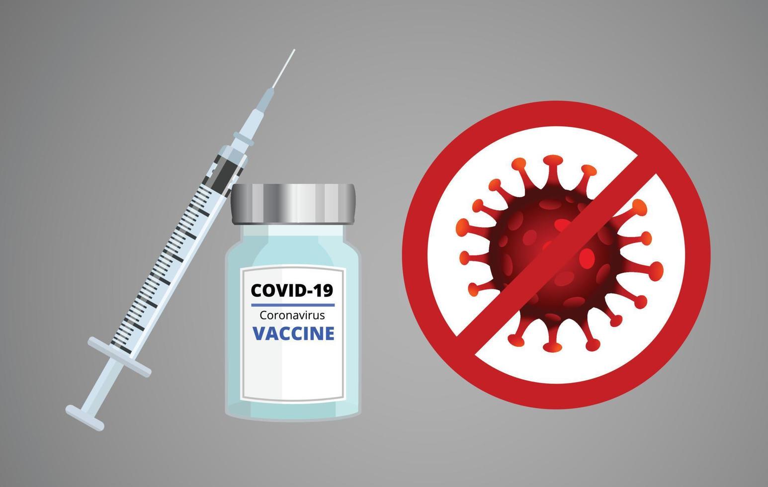 Impfschutz gegen Krankheit, Covid-19, Coronavirus 2019-ncov-Konzept. vektor