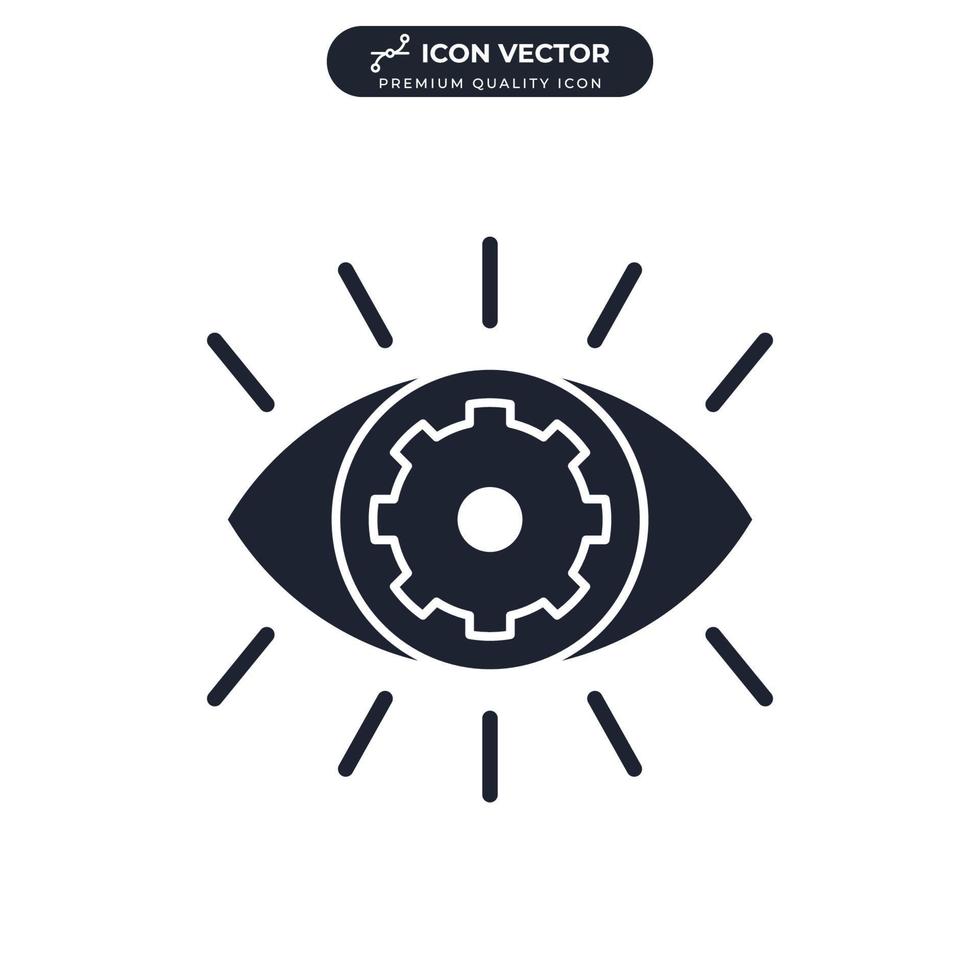 Vision-Symbol-Symbolvorlage für Grafik- und Webdesign-Sammlung Logo-Vektor-Illustration vektor