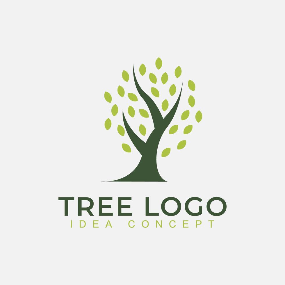 natur träd logotyp design vektorillustration. träd vektor ikon